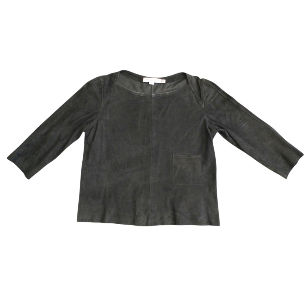 See By Chloe Leather Blouse Size 4